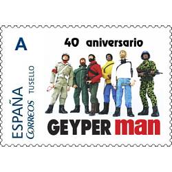 Sello postal conmemorativo Geyperman